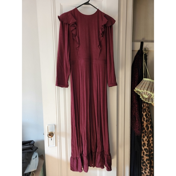 Christy Dawn Mabel maxi dress Gooseberry Wine Medium - Picture 4 of 7